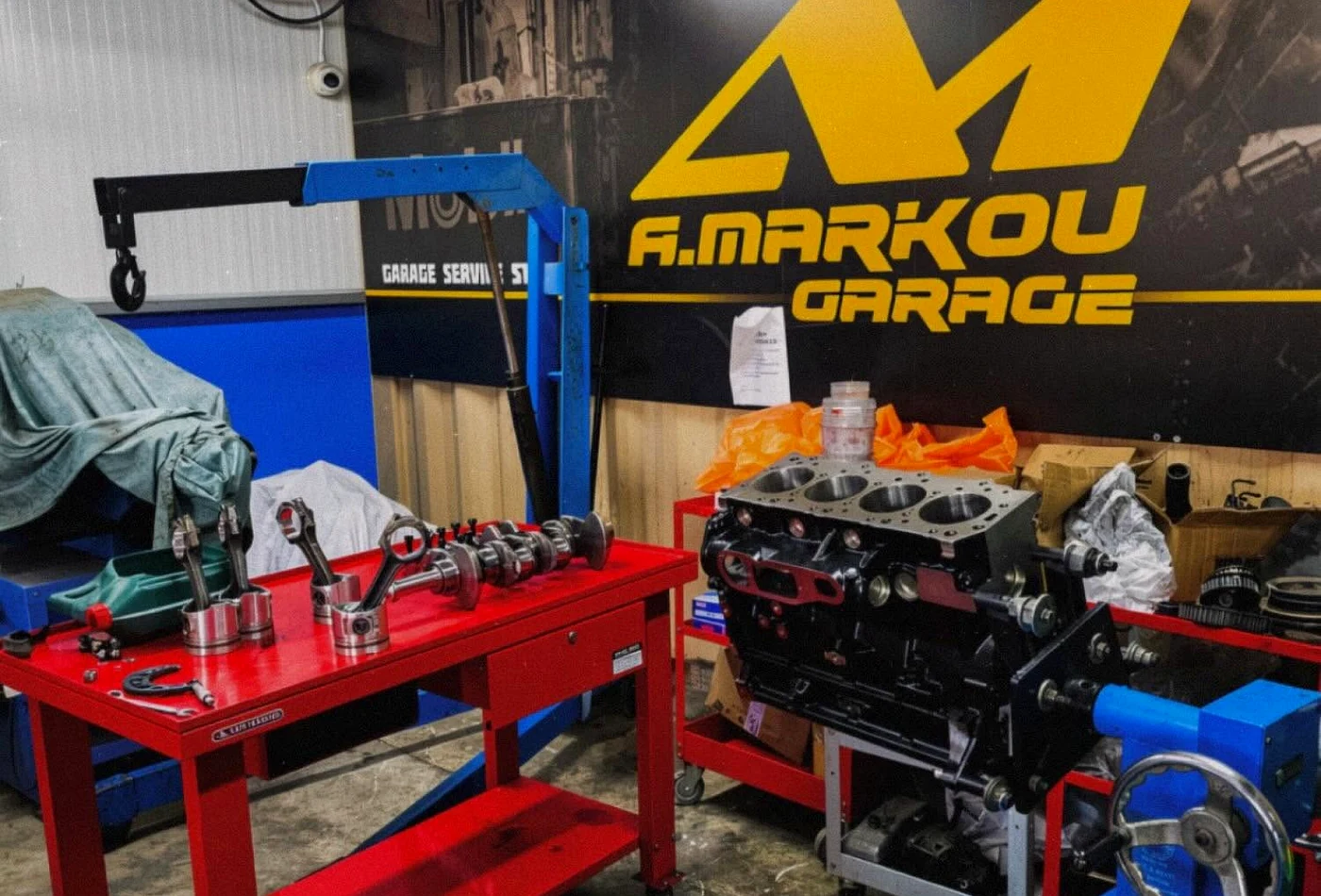 Automotive engine work at A.Markou Garage